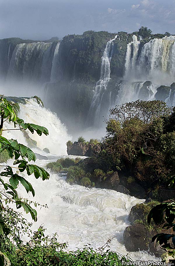 Foz do Iguaçu Waterfall in South Brazil