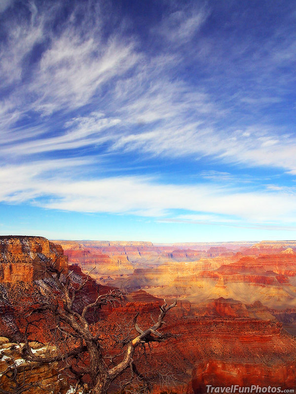 Beautiful Sky Over Grand Canyon, Arizona – USA