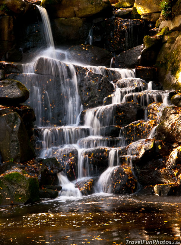 Waterfall in Great Park - Virginia Water, England