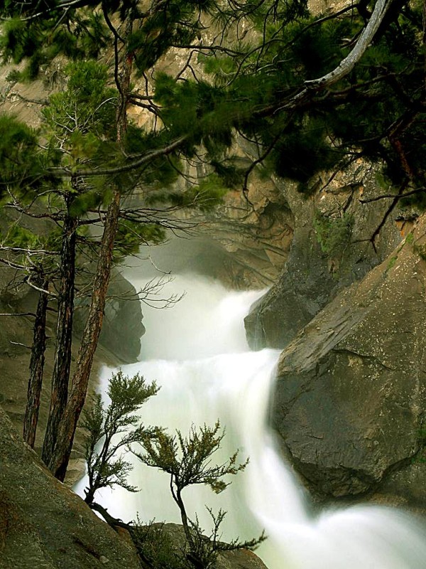 Waterfall in Sequoia National Park, California – USA